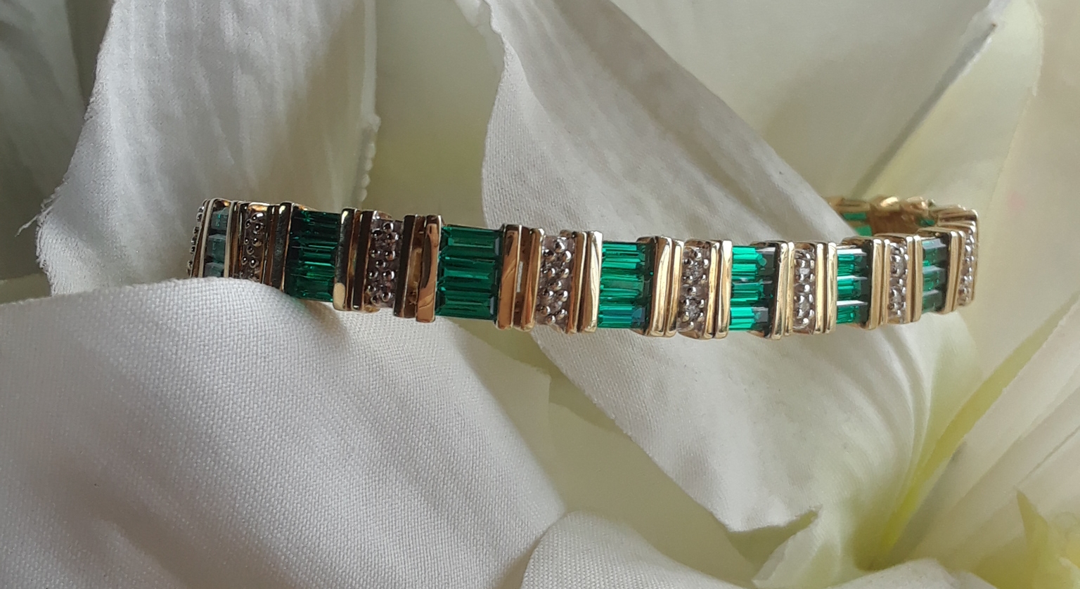 11.6mm Natural Green Tourmaline Rutilated Quartz Crystal Beads Bracelet  1227 | eBay